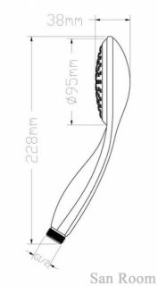 Душевая лейка DQ хром DC1101701
